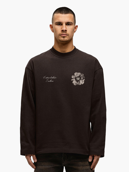 JorCustom JorCustom Flowers Longsleeve T-Shirt - Brown