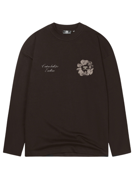 JorCustom JorCustom Flowers Longsleeve T-Shirt - Brown