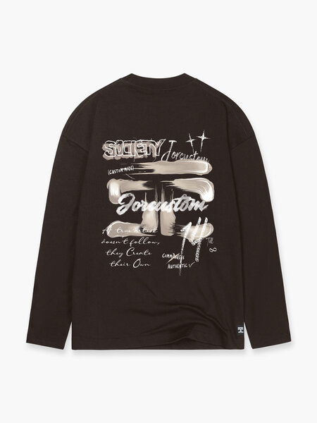 JorCustom JorCustom Artist2.0 Longsleeve T-Shirt - Brown