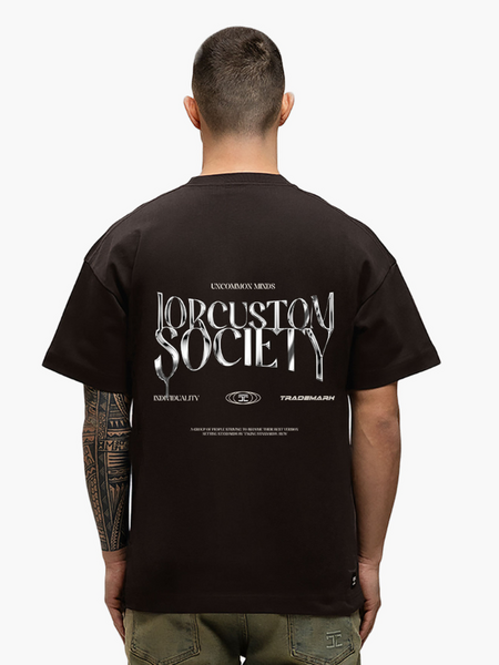 JorCustom UncommonMinds Loose Fit T-Shirt - Brown