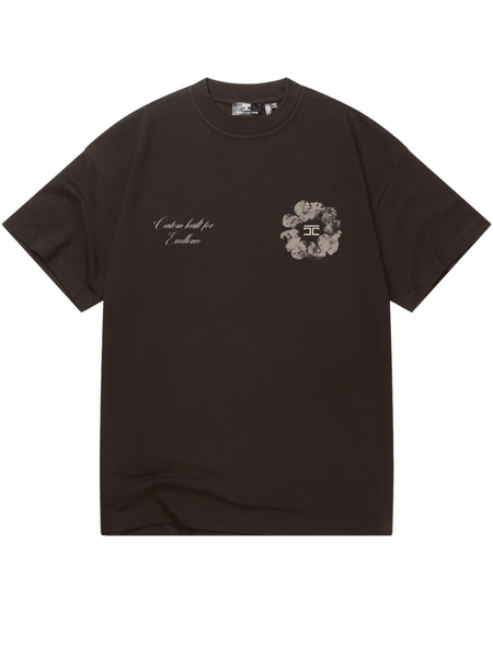 JorCustom JorCustom Flowers Loose Fit T-Shirt - Brown