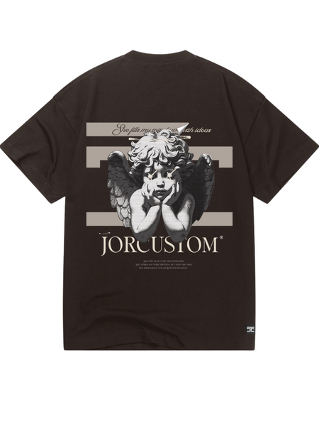 JorCustom JorCustom Angel2.0 Loose Fit T-Shirt - Brown