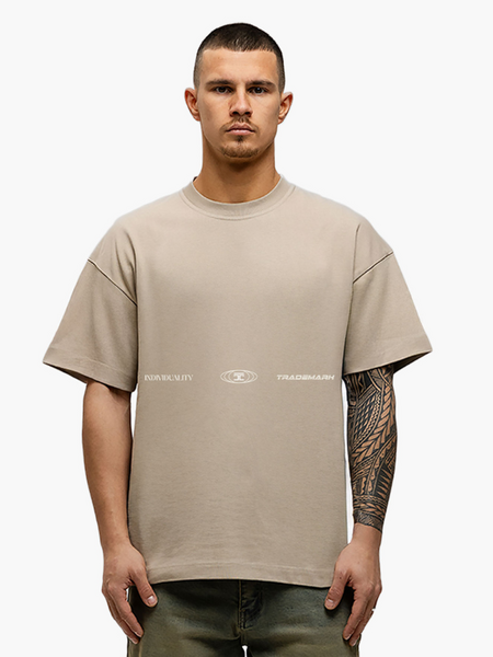 JorCustom JorCustom UncommonMinds Loose Fit T-Shirt - Taupe