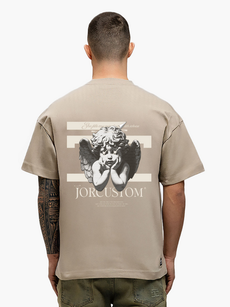 JorCustom Angel2.0 Loose Fit T-Shirt - Taupe