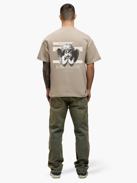 JorCustom JorCustom Angel2.0 Loose Fit T-Shirt - Taupe