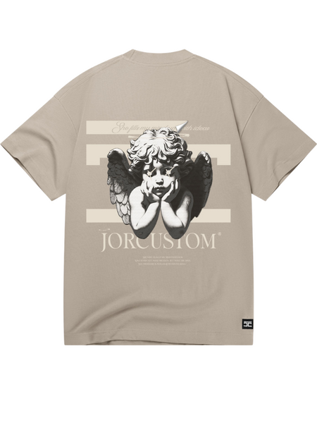 JorCustom JorCustom Angel2.0 Loose Fit T-Shirt - Taupe