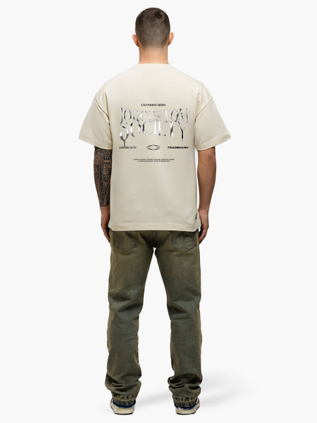 JorCustom UncommonMinds Loose Fit T-Shirt - Creme