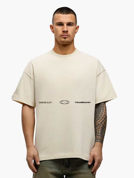 JorCustom JorCustom UncommonMinds Loose Fit T-Shirt - Creme