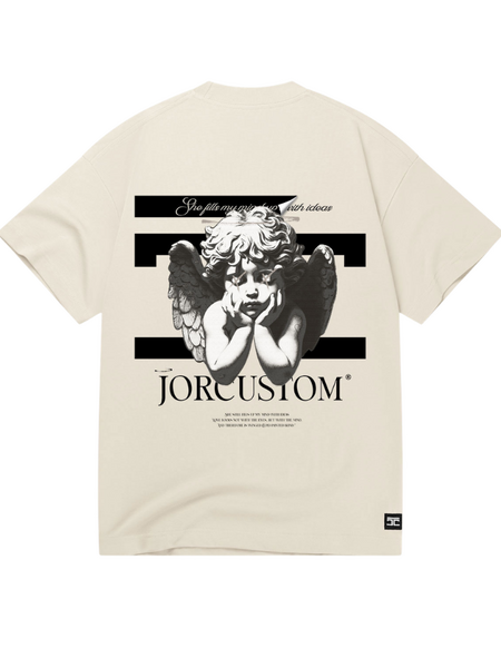 JorCustom JorCustom Angel2.0 Loose Fit T-Shirt - Creme