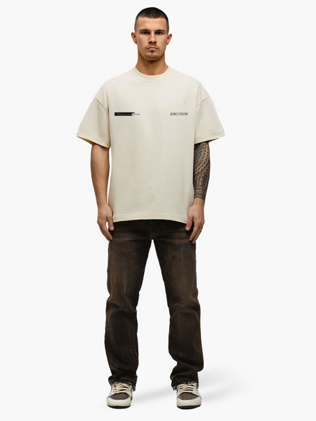 JorCustom JorCustom Angel2.0 Loose Fit T-Shirt - Creme