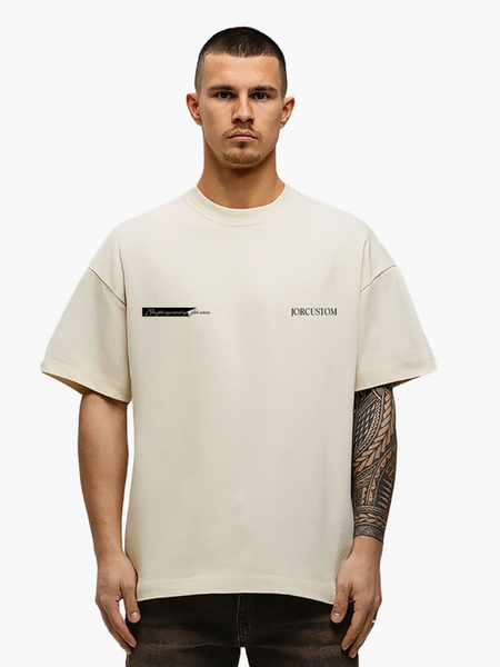 JorCustom JorCustom Angel2.0 Loose Fit T-Shirt - Creme