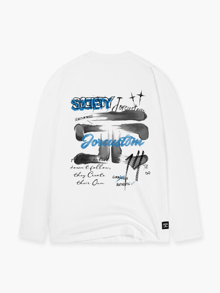 JorCustom JorCustom Artist2.0 Longsleeve T-Shirt - White