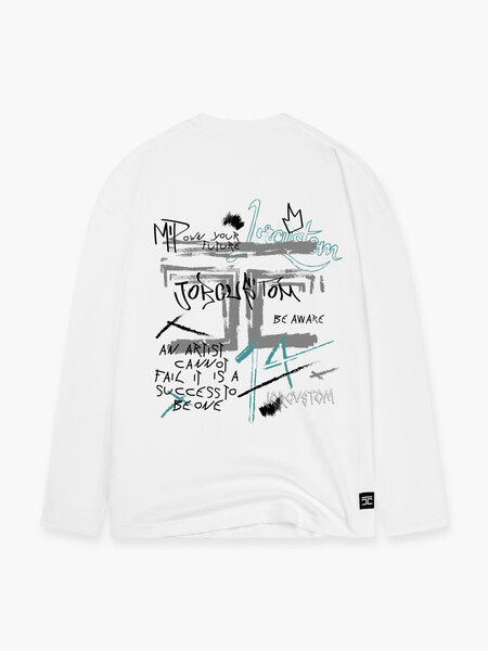 JorCustom JorCustom Artist Longsleeve T-Shirt - White