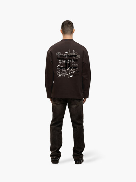 JorCustom JorCustom Artist Longsleeve T-Shirt - Brown