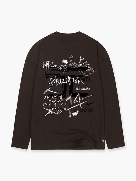 JorCustom JorCustom Artist Longsleeve T-Shirt - Brown