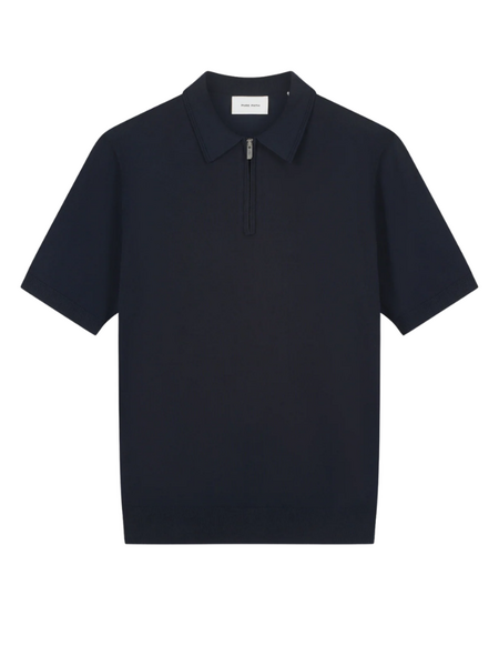 Pure Path Pure Path Zip Knitted Polo - Dark Navy