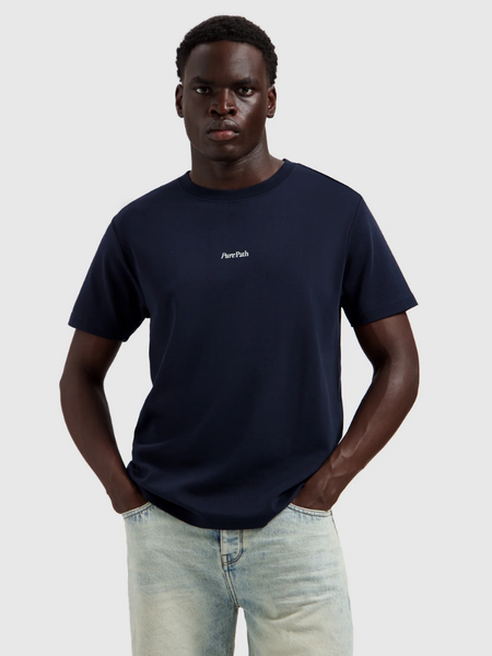 Pure Path Pure Path Trio of Flowers T-shirt - Dark Navy