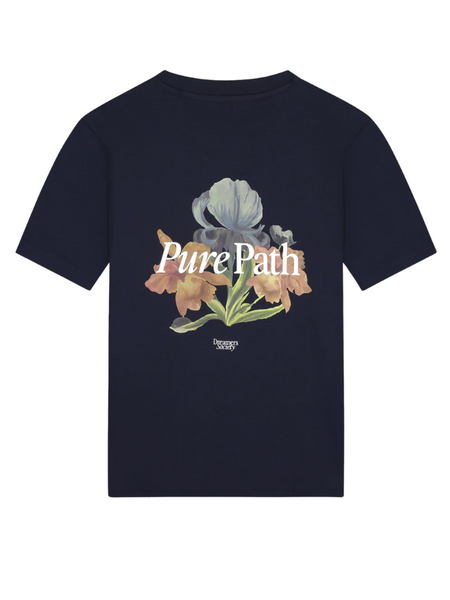 Pure Path Pure Path Trio of Flowers T-shirt - Dark Navy