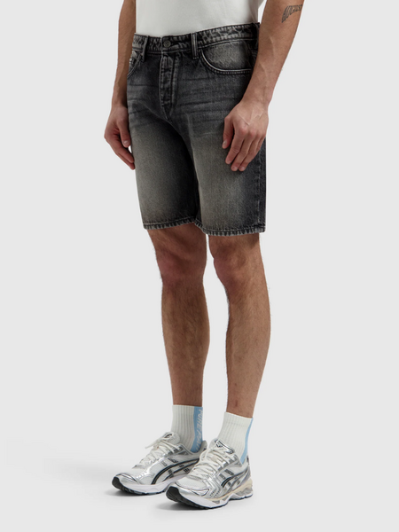 Pure Path The Owen Regular Fit Short - Denim Dark Grey