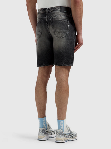Pure Path Pure Path The Owen Regular Fit Short - Denim Dark Grey
