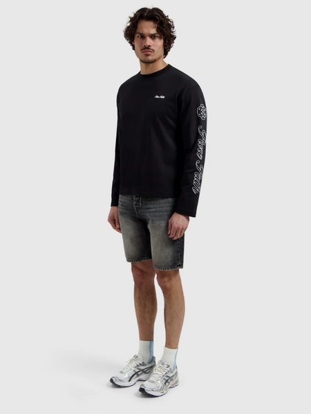Pure Path Pure Path The Owen Regular Fit Short - Denim Dark Grey