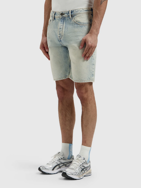Pure Path The Owen Regular Fit Short - Denim Blue Green