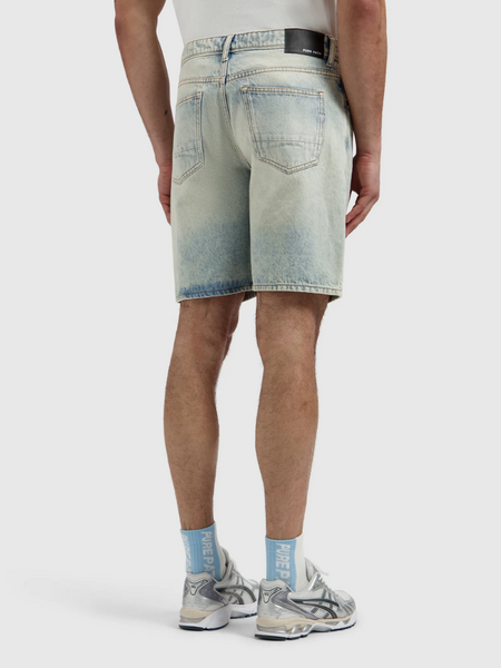 Pure Path Pure Path The Owen Regular Fit Short - Denim Blue Green
