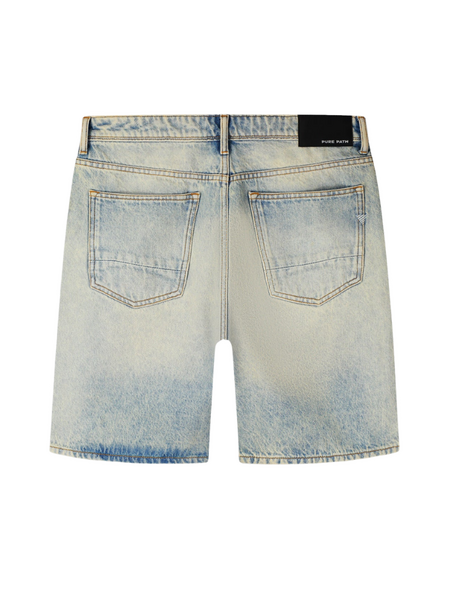 Pure Path Pure Path The Owen Regular Fit Short - Denim Blue Green