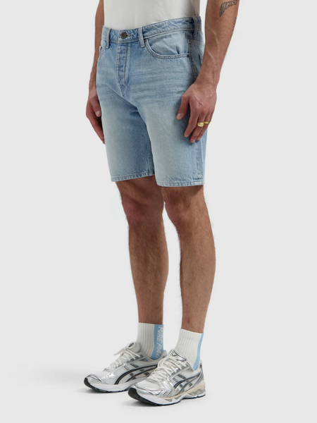 Pure Path The Owen Regular Fit Short - Denim Light Blue