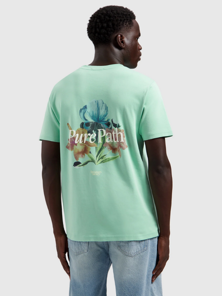 Pure Path Pure Path Trio of Flowers T-shirt - Mint