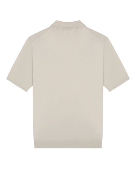 Pure Path Pure Path Zip Knitted Polo - Sand