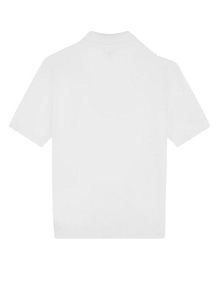 Pure Path Pure Path Zip Knitted Polo - off white