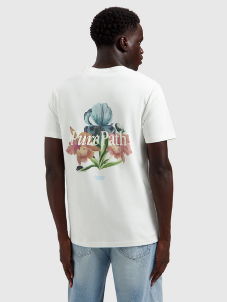 Pure Path Trio of Flowers T-shirt - off white