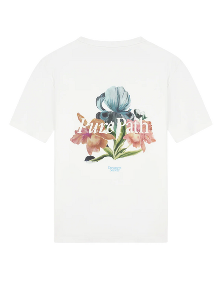 Pure Path Pure Path Trio of Flowers T-shirt - off white