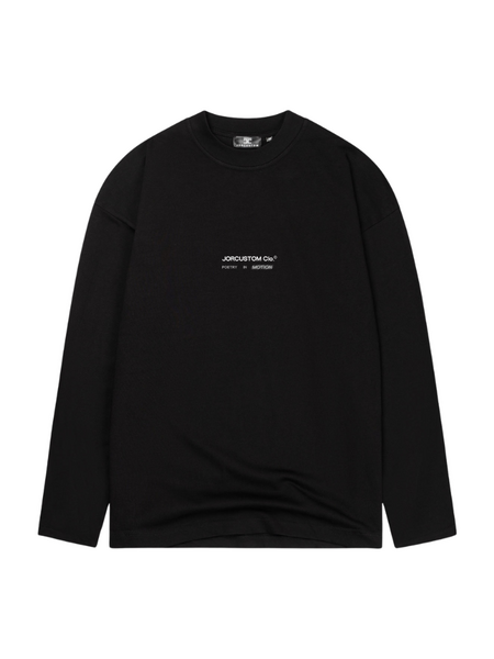 JorCustom JorCustom PoetryInMotion Longsleeve T-Shirt - Black