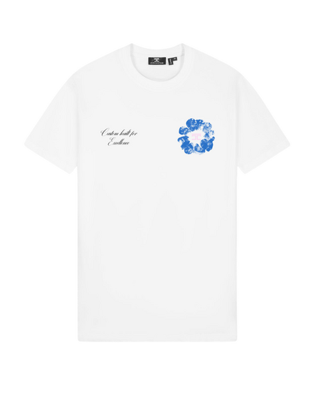 JorCustom JorCustom Flowers Slim Fit T-Shirt - White