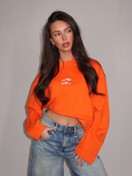 JorCustom Women KD-Artist2.0 Longsleeve T-Shirt - oranje JorCustom JorCustom Women KD-Artist2.0 Longsleeve T-Shirt - oranje