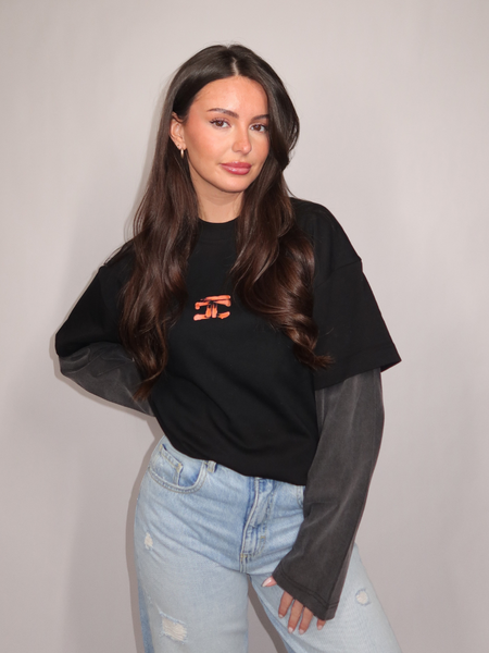 JorCustom Women KD-Artist2.0 Double Layered Longslee - Black-Acid JorCustom JorCustom Women KD-Artist2.0 Double Layered Longslee - Black-Acid