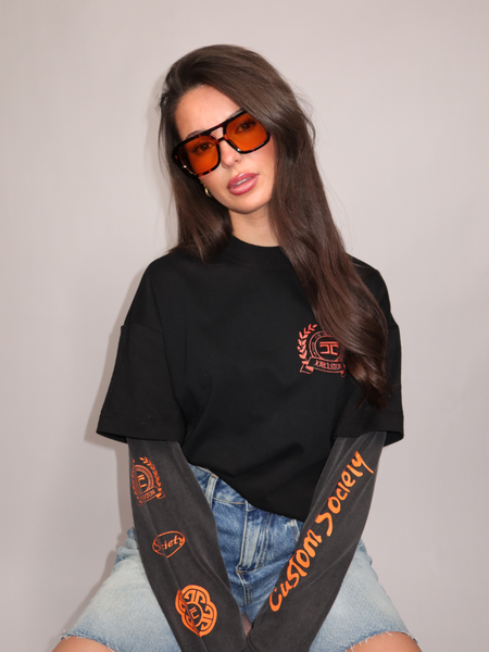 JorCustom JorCustom Women DutchNation Double Layered Longsleev - Black-Acid