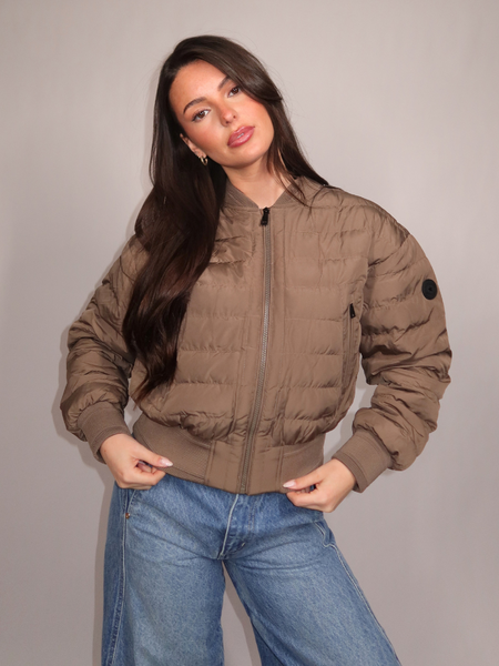 Airforce Airforce Women Wren Ripstop Bomber - Walnut