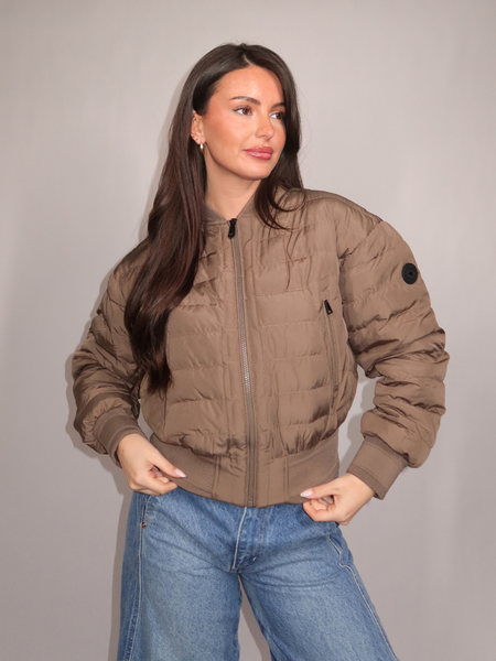 Airforce Women Wren Ripstop Bomber - Walnut