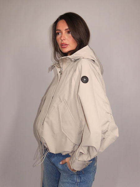 Airforce Airforce Women Oversizef Softshell Jacket - Oatmeal