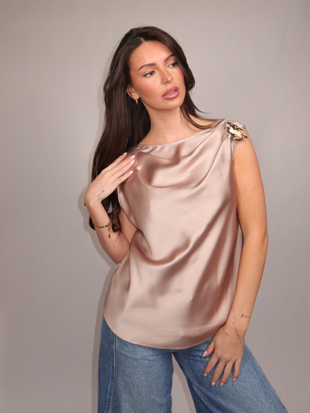 Rinascimento Baci - Canotta/Top - Tortora Beige