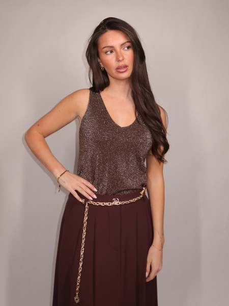 Rinascimento Rinascimento Diana Skirt - Cioccolato