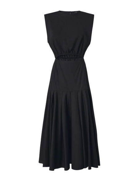 Pinko Pinko Suzzara Abito Popeline - Nero Limousine