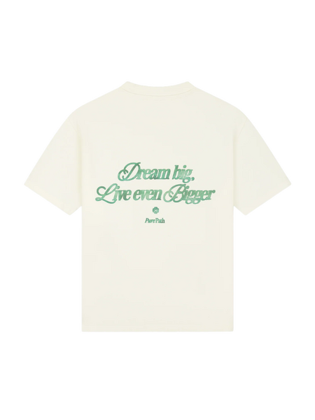 Pure Path Pure Path Dream Big Quote T-shirt - Ecru