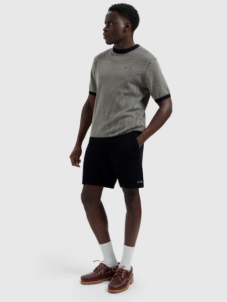 Pure Path Pure Path Towel Soft Bouclé Knitted Shorts - Black