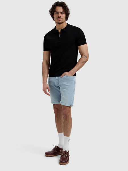 Pure Path Pure Path The Miles Slim Fit Short - Denim Light Blue