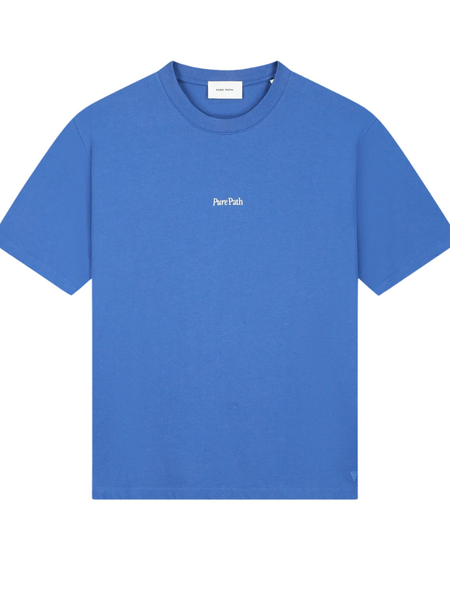 Pure Path Pure Path Dream Big Quote T-shirt - Faded Cobalt