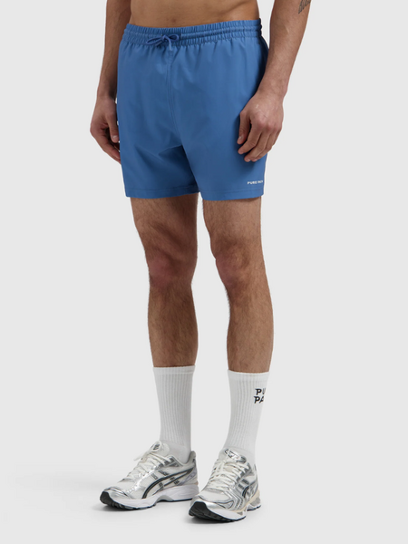 Pure Path Wordmark Swimshorts - Faded Cobalt
